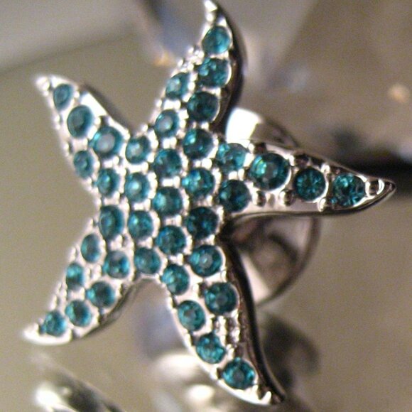 🇦🇹 SWAROVSKI Starfish Tack Pin Brooch - Picture 3 of 5